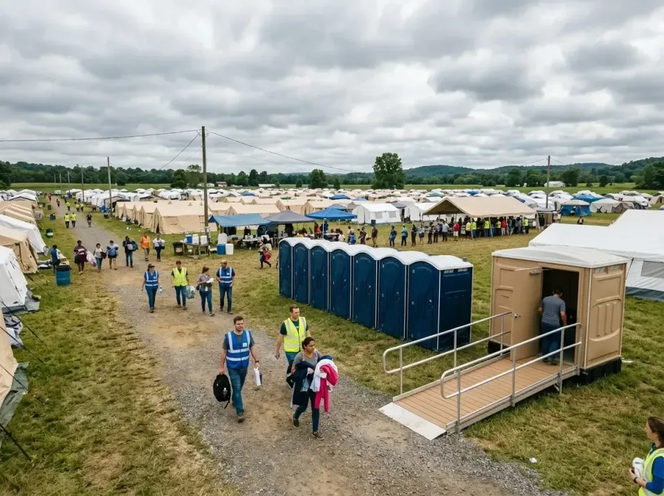 disaster-relief-camp-restrooms-010 — frequently asked questions, Dumpster & Portable Bathrooms Rental in Green Park, MO